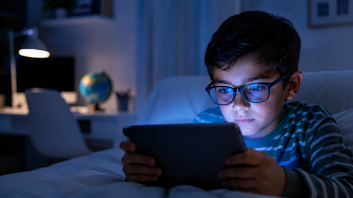 Child Using Digital Screen