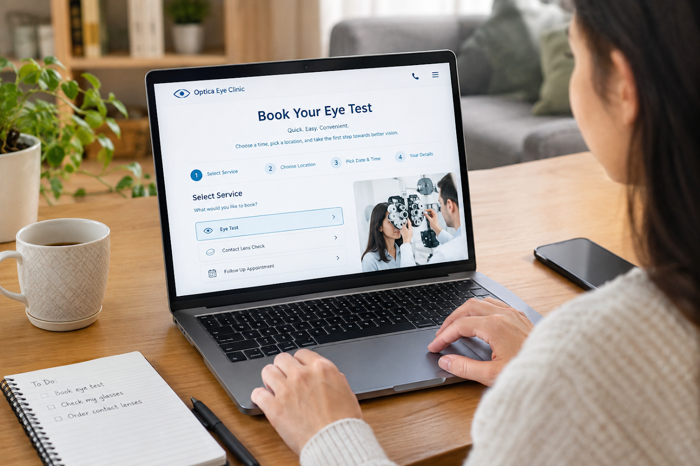 Book Eye Test Online