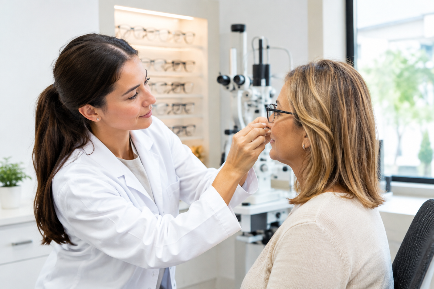 Local eye care services consultation
