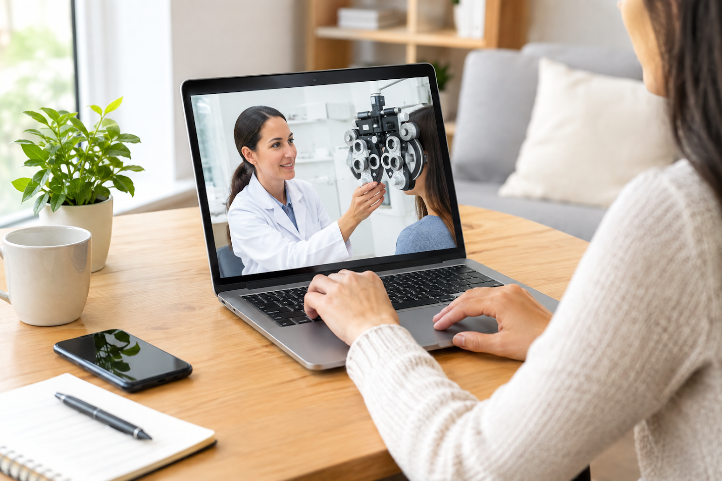 Online eye test booking